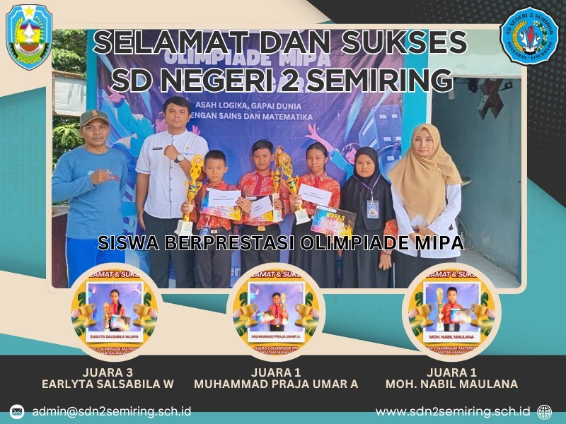 Siswa SDN 2 Semiring Ikuti Lomba Olimpiade MIPA Tingkat Kecamatan Mangaran