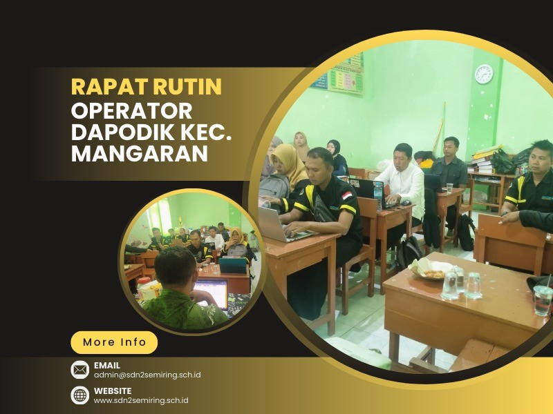Rapat Koordinasi Operator Dapodik Kecamatan Mangaran
